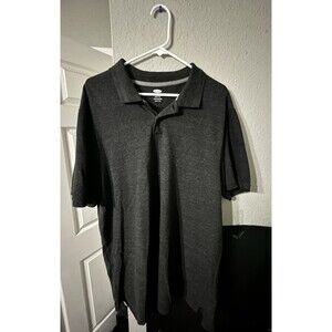 Gap Men’s Polo Shirt 2XL - Dark Grey (Like Black) Cotton Short Sleeve